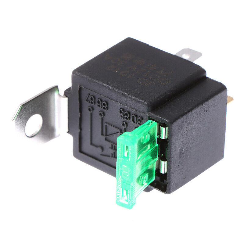 12V 30A Car Auto Automotive Heavy Duty Relay 4Pin Fuse Fused On/Off SPSTB Ew