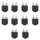 10xDual 2-RCA Male to 3.5mm Female Stereo Audio Converter Adapter RCA