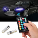 T10 5050 Remote Control Car Led Bulb 6 SMD Multicolor W5W 501 Side Light Bulbs Y