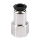 10 Pcs 1/4" PT Female Thread 6mm Push In Joint Pneumatic Quick Fittings U3X8