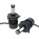 1 Pair H4 Car LED Headlight Kit 6500K 8000LM Hi-Low Beam Headlamp Bulbs