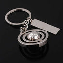 Rotating Ball key rings car key holder Soccer Ball Keychain Football Key ch P3F8