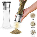 Salt And Pepper Mill Shakers, Stainless Steel Manual Sea Salt Mills, Adjust U7Y1