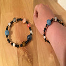 Solar System 9 Planets Universe Stars Women Office Style Natural Stones Bea