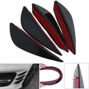 4pcs Car Universal Front Bumper Styling Decoration Bumper Lip Splitter Stickers