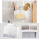 Self-sticky Storage Box Rack Shampoo Holder Toothpaste Toothbrush Shelf