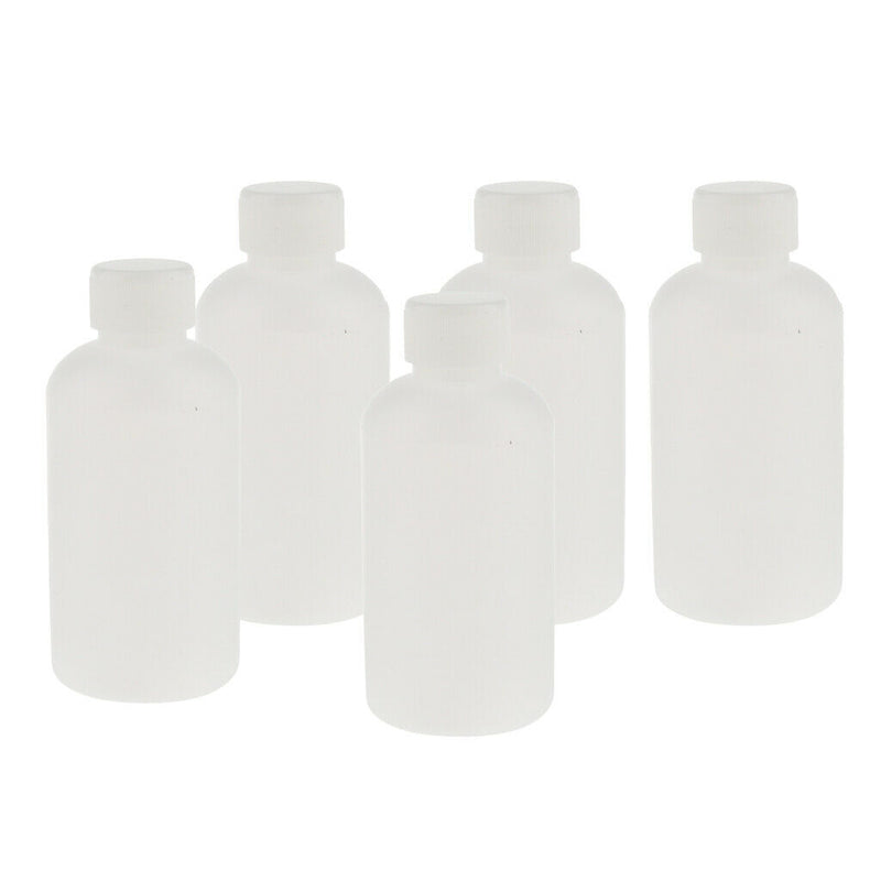 5x Plastic Empty Mouth Graduated Lab Chemical Container Reagent Bottle 250ml