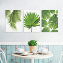 Unframed Modern Art Canvas Oil Painting Monstera Leaf Print Wall Decor L