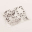 Leaf lotus Silicone Clear Stamp Transparent Rubber Stamps DIY Scrapbook  RES