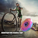 1-1/8 inch Bike Stem Top Cap Bicycle Headset Cap Cover with Bolt Burnt Blue