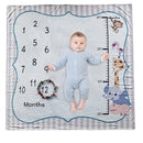 Infant Baby Photography Prop Blanket Mat Newborn Milestone Backdrop Cloth
