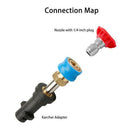 Pressure Washer Adapter with 1/4 Inch Blue Holder Coupler Brass Female D8G7