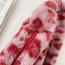 Animal Pattern Underarm Bag Women Mini Plush Shoulder Handbags Purse (9)