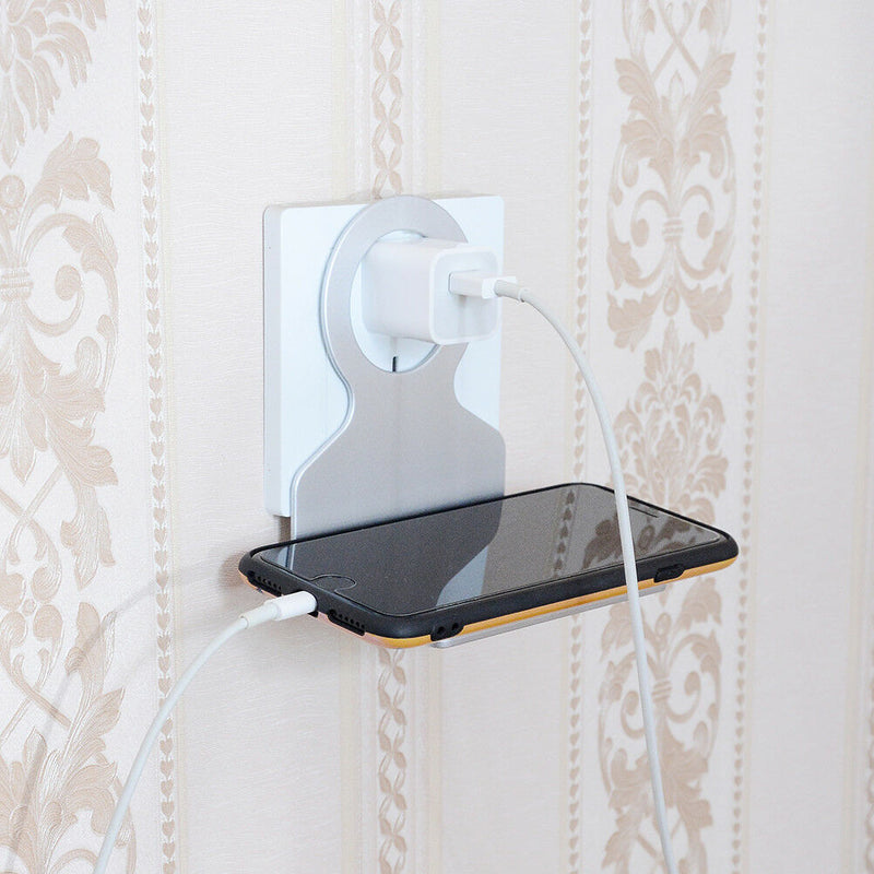 1Pcs foldable cell phone wall charger hanger cradle universal  Z