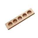 Chinese Traditional Mini Wooden Mid-autumn Festival Mooncake Mold -Flower