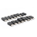 16pcs OTG Converter Adapter Mini USB Micro USB Type-B USB Plug Connector