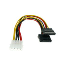 2pcs S3CA Power Cable Splitter 4 pin to Serial 15 pin Y Hard Drive Cables18CM 3C