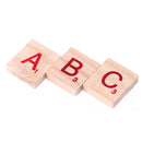 100X~wooden scrabble tiles colorful letters numbers for crafts wood alphabet  3c
