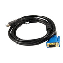 1.8M HDTV HDMI Male to VGA Adapter Cable Video Cable connectors for PC TV B