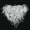 200pcs Scrunchies Tiny Clear Hair Elastic Ties Band Ponytail Holder Rubber