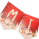 Christmas New Year Theme Party Santa Claus Flag Holiday DecorationsSEAU
