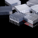 10pcs Aluminum 20x20x6mm IC LED Cooling Cooler Heatsink Heatsinks With Tape JR