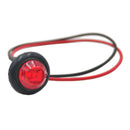 20 Mini 3/4" Red&Amber LED Marker Bullet Lights Lamp for Truck Trailer Bus