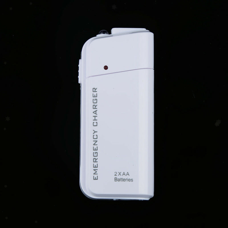 USB Emergency Portable 2 AA Battery Power Charger for Android Mobile Phone