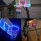 1PC Basketball Rim LED Solar Light Playing Night Light Decor Boys Home E1U5