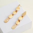 Fashion Metal Ladies Earrings Temperament Drop-Shaped Cascading Long Earrin