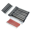 5Pcs Dual Row 12-Position Screw Terminal Electric Barrier Strip Block 25A 600V