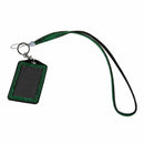 Rhinestone Bling Crystal Custom Lanyard Vertical ID Badge Holder (Dark Gree