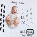 Baby Photography Prop Blankets Feet Printed Newborn Photo Backdrop Cloth