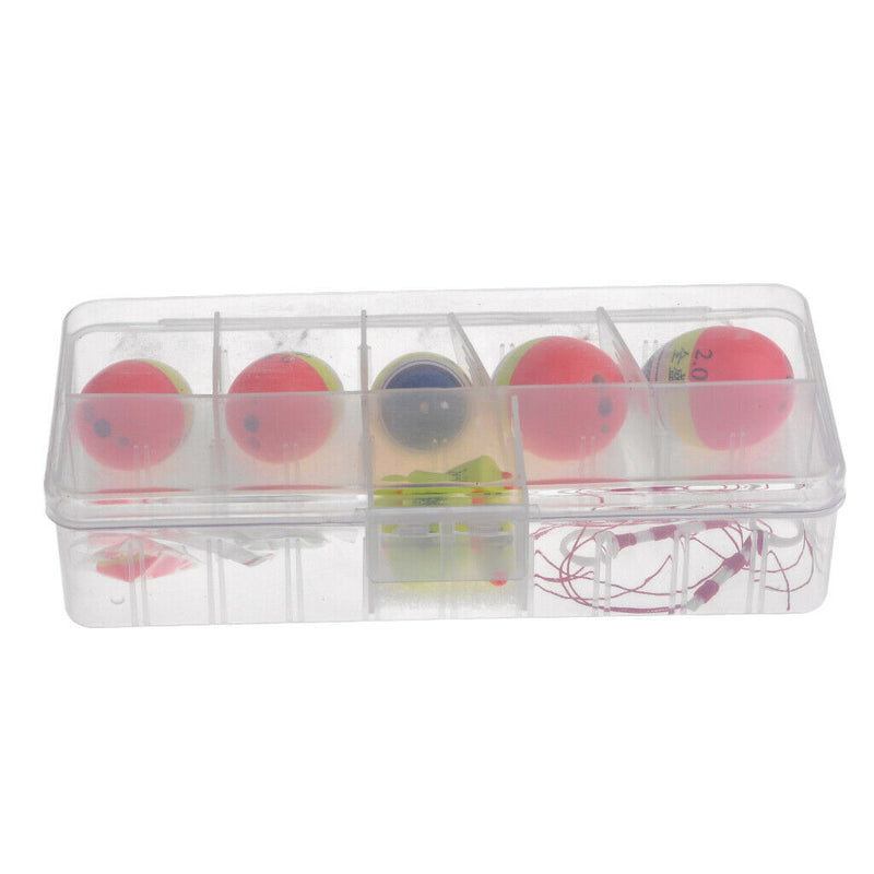 Plactic Fishing Float Set Kits Wobble Bobber Sea Fishing Tackle and Box