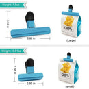 Large Chip Bag Clips Food Clips Plastic Heavy Duty Air Tight Seal Grip Asso E5T3