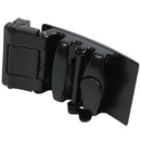 Men's Solid Buckle Automatic Ratchet Leather Belt Buckle With twill-Black