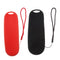 2 Piece Silicone Case Cover Skin for Sky Q Touch Remote Controller Black+Red