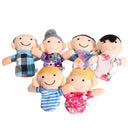 6x Cartoon Familie Fingerpuppen Tuch Baby Educational Hand Story Spielzeug CN 3C