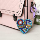 5pcs DIY Special Shaped Love Heart  Full Drill Diamond Painting Keychain P JXX