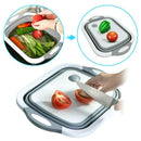 Foldable Chopping Board Drain Basket Multi-Function 3 In 1 Sink Cutting Board Hn