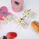 8pcs/Lot Children Kids Happy Birthday Party Cupcake Toppers Cake Bake Decor