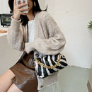Leather Cloud Crossbody Bag Women Animal Pattern Chain Shoulder Handbag (3)