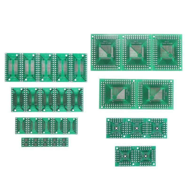 4X(30X Pcb Board Kit Smd To Dip Adapter Converter Fqfp32-100 Qfn48 Sop8 16 J6E8)
