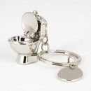 1Pcs Mini Toilet Forever Keychain Metal Key Chain Keyring Keyfob Kids Gift Gw