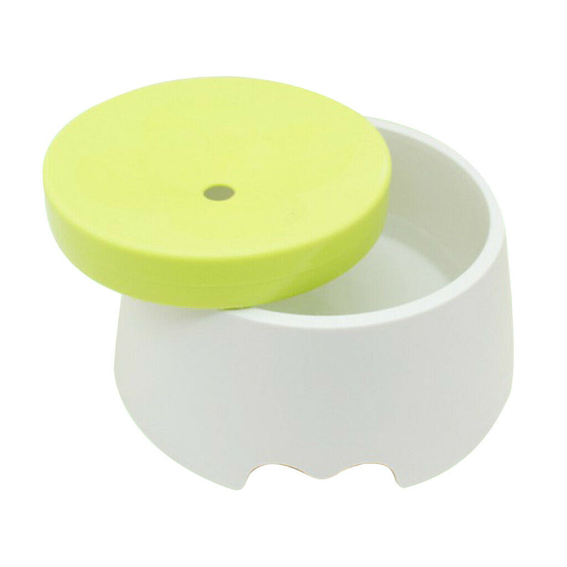 Automatic Dog Pet Water Drinking Bowl No Wet Mouth Beard Splash Water Green