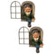 2pc Elf Out The Door Tree Hugger Garden Peeker Yard Art Whimsical Tree Sculpture