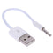 Charger Data USB 3.5mm Sync Audio Cable for iPod Shuffle 3rd 4th Gen