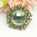 20pcs 25mm Acrylic Rhinestone Buttons DIY Wedding Invitation Flower Applique