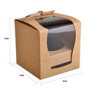 36 Packs 3.5 X 3.5 X 3.5 '' Kraft Bakery Box with Gift Boxes in