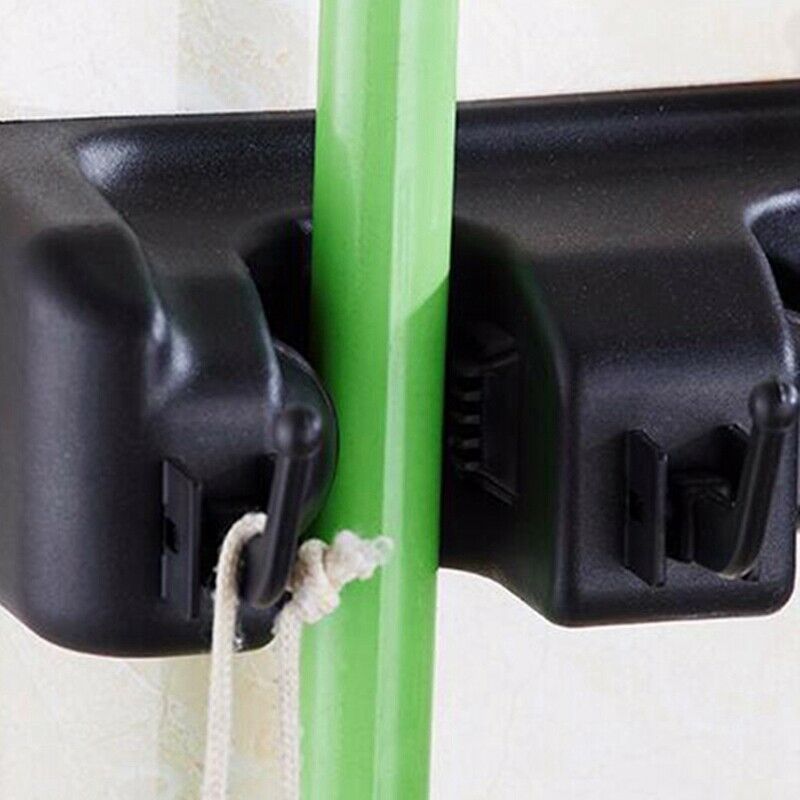 Multifunctional Wall Mounted Mop Brush Broom Holder Hanger Organizer Storag Q7P2